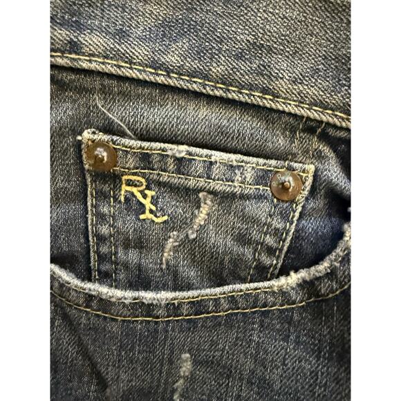 Polo Ralph Lauren Patchwork Vintage Denim Midi Skirt 2 - Picture 8 of 10